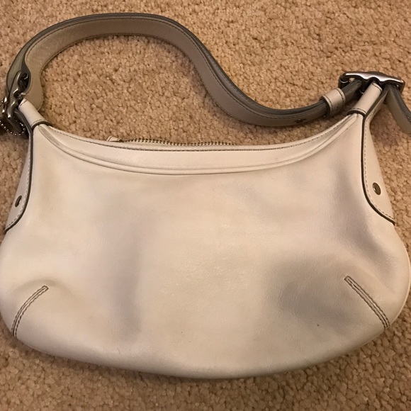 White leather Coach handbag - Picture 2 of 5